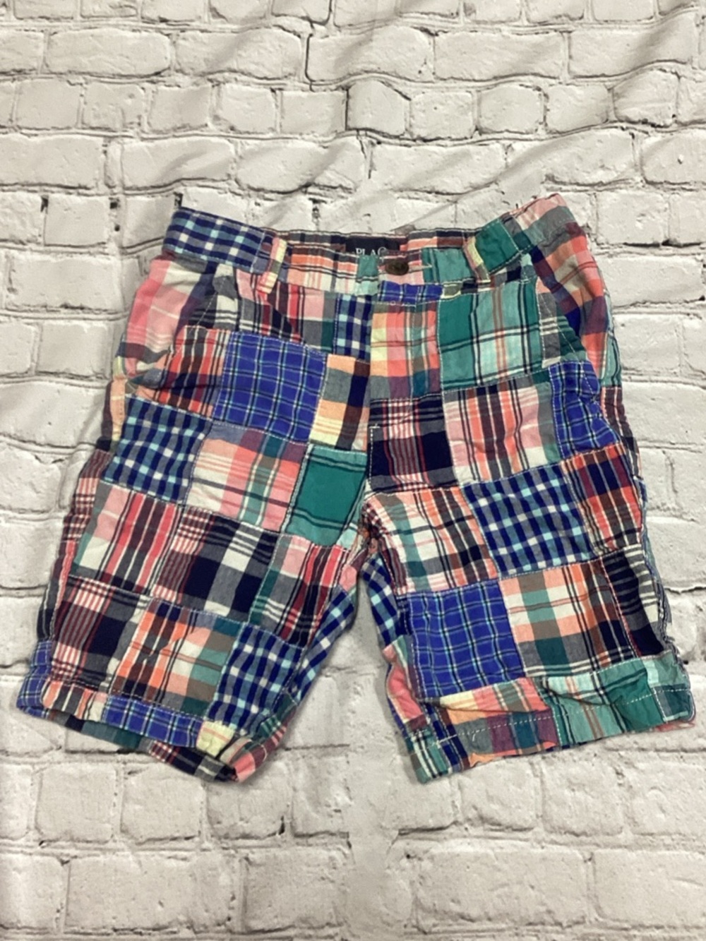 The Children's Place Multicolor Patchwork Plaid Shorts